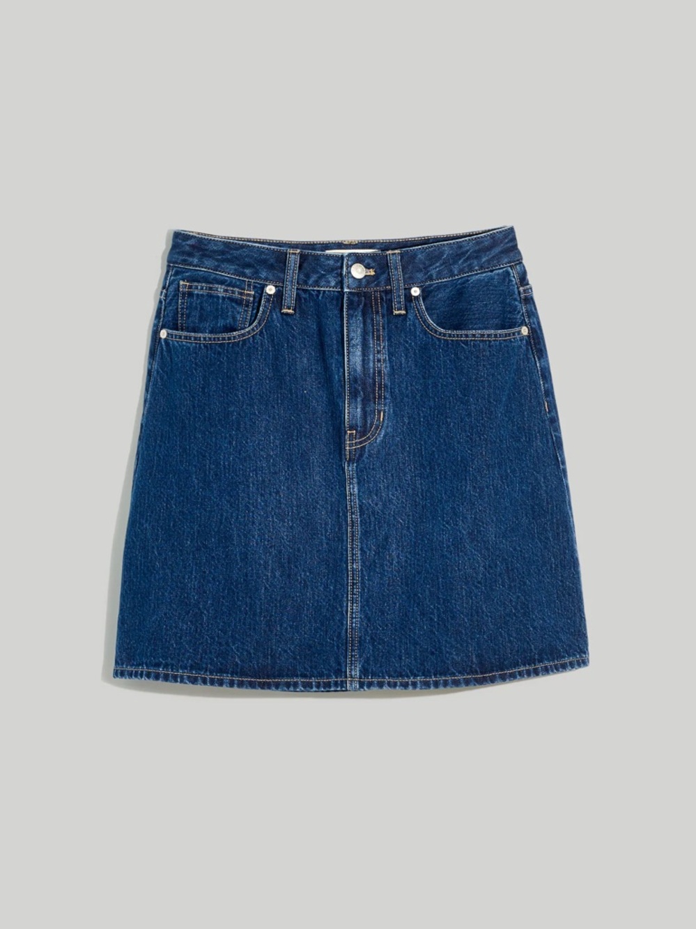 Madewell Classic Blue Denim Skirt NWT